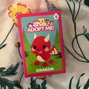 McDonald’s Adopt Me Dragon Happy Meal Toy with Box and Accessories Stickers Card